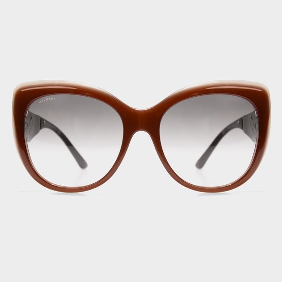 Bvlgari Brown Cat Eye Sunglasses - Picture 1 of 5